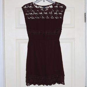 NEVER WORN AE Wine Chiffon Pullover Dress